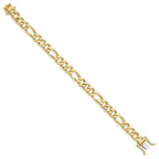 FJC Finejewelers 8 Inch 10k 9mm Hand Polished Figaro Chain Bracelet