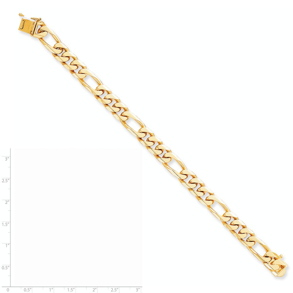 FJC Finejewelers 8 Inch 10k 9mm Hand Polished Figaro Chain Bracelet