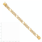FJC Finejewelers 8 Inch 10k 11mm Hand Polished Figaro Chain Bracelet