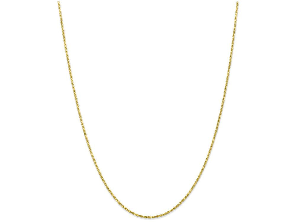 FJC Finejewelers 18 Inch 10k 1.5mm Machine Made bright-cut Rope Chain Necklace