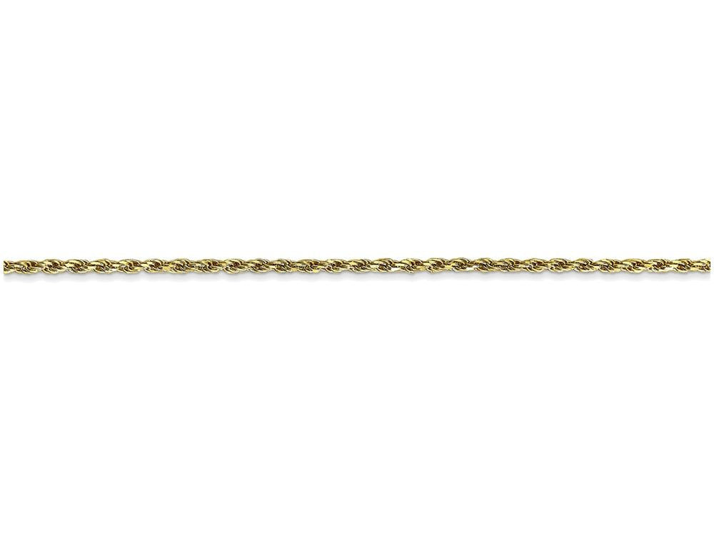 FJC Finejewelers 7 Inch 10k 1.5mm Machine Made bright-cut Rope Chain Bracelet