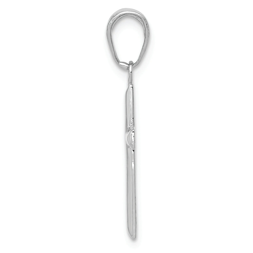 FJC Finejewelers 10k White Gold Small Cross Charm
