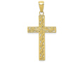 FJC Finejewelers 10k Yellow Gold Rope Cross Charm
