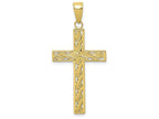 FJC Finejewelers 10k Yellow Gold Rope Cross Charm