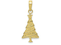 FJC Finejewelers 10k Yellow Gold Polished Christmas Tree Charm