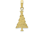 FJC Finejewelers 10k Yellow Gold Polished Christmas Tree Charm