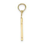 FJC Finejewelers 10k Yellow Gold 1 Block Charm