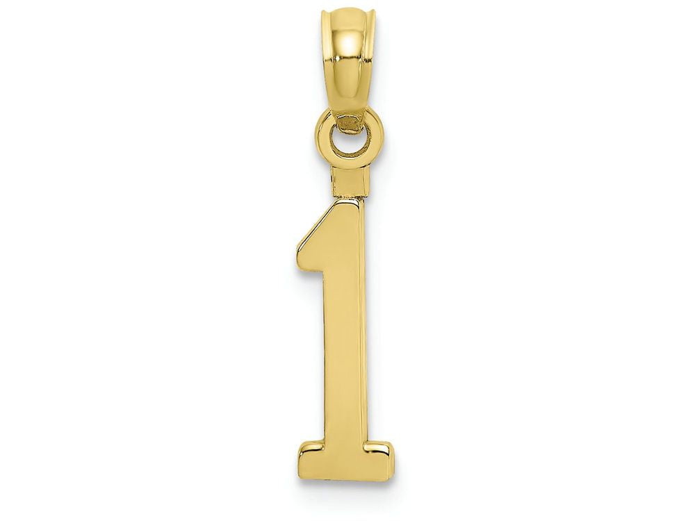 FJC Finejewelers 10k Yellow Gold 1 Block Charm