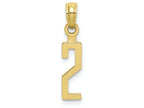 FJC Finejewelers 10k Yellow Gold 2 Block Charm