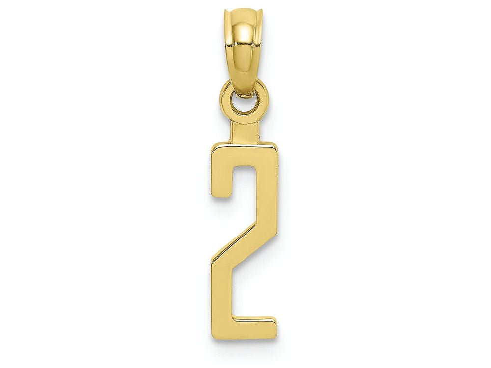 FJC Finejewelers 10k Yellow Gold 2 Block Charm