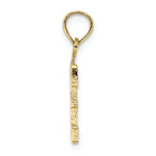 FJC Finejewelers 10k Yellow Gold 3 Block Charm