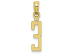 FJC Finejewelers 10k Yellow Gold 3 Block Charm