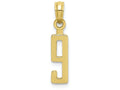 FJC Finejewelers 10k Yellow Gold 9 Block Charm