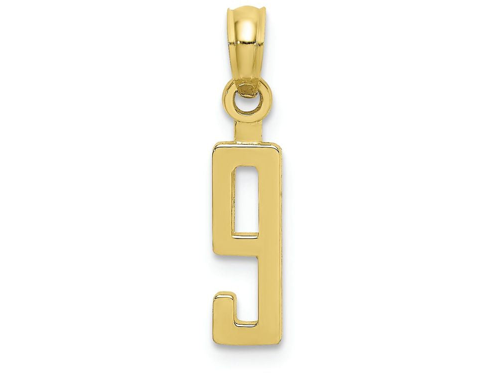 FJC Finejewelers 10k Yellow Gold 9 Block Charm