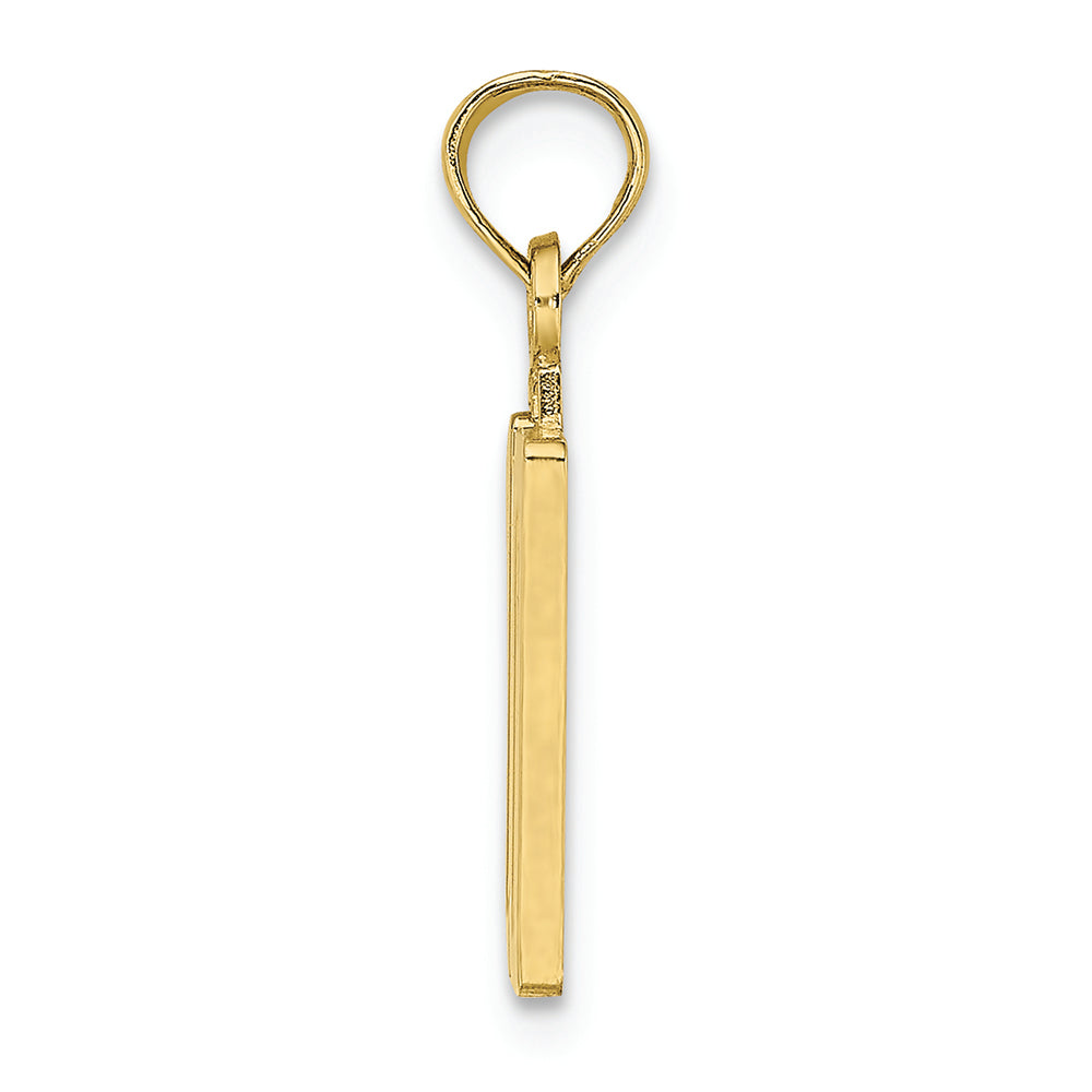FJC Finejewelers 10k Yellow Gold 10 Block Charm