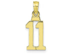 FJC Finejewelers 10k Yellow Gold 11 Block Charm