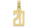 FJC Finejewelers 10k Yellow Gold 20 Block Charm