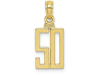 FJC Finejewelers 10k Yellow Gold 50 Block Charm