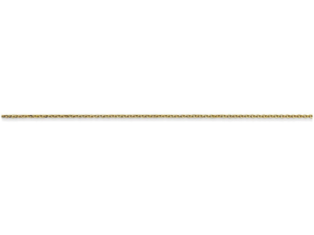 FJC Finejewelers 16 Inch 10k .6mm Solid bright-cut Cable Chain Necklace