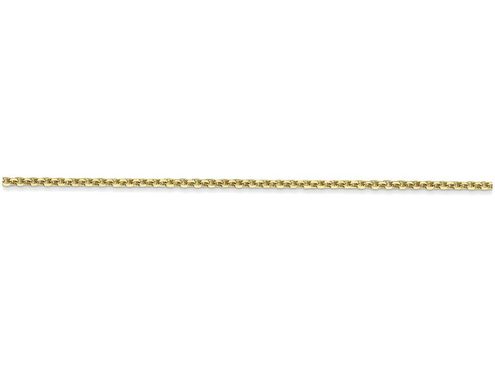FJC Finejewelers 16 Inch 10k 1.3mm Solid bright-cut Cable Chain Necklace