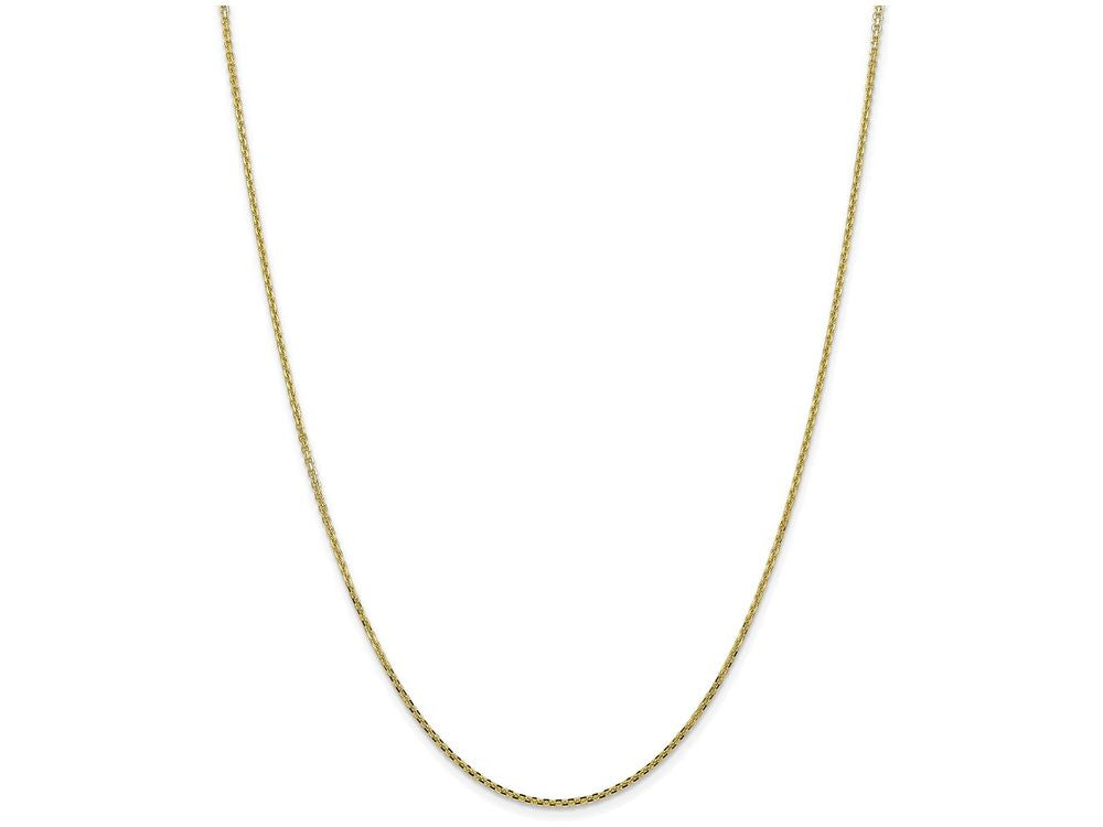 FJC Finejewelers 9 Inch 10k 1.3mm Solid bright-cut Cable Chain Ankle Bracelet (Smaller Ankles)