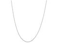 FJC Finejewelers 24 Inch 10k White Gold .6mm Solid bright-cut Cable Chain Necklace