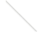 FJC Finejewelers 18 Inch 10k White Gold .8mm bright-cut Cable Chain Necklace