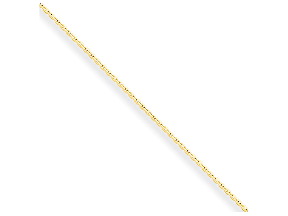 FJC Finejewelers 24 Inch 10k .6mm bright-cut Cable Chain Necklace