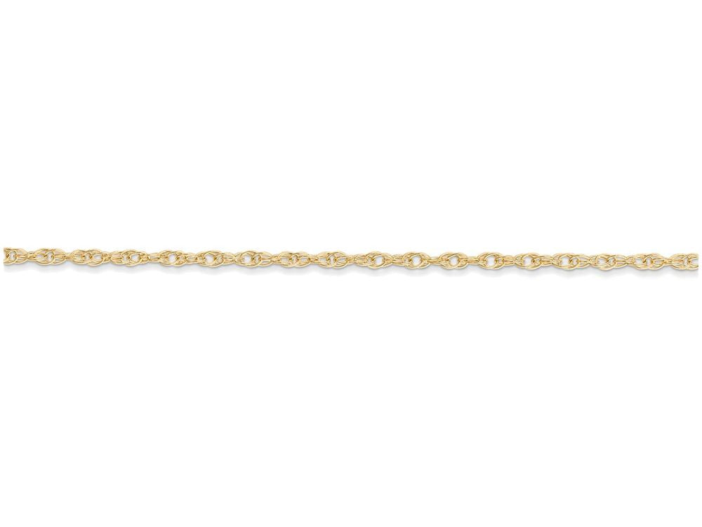 FJC Finejewelers 16 Inch 14k Yellow Gold 1.15mm Carded Cable Rope Chain Necklace