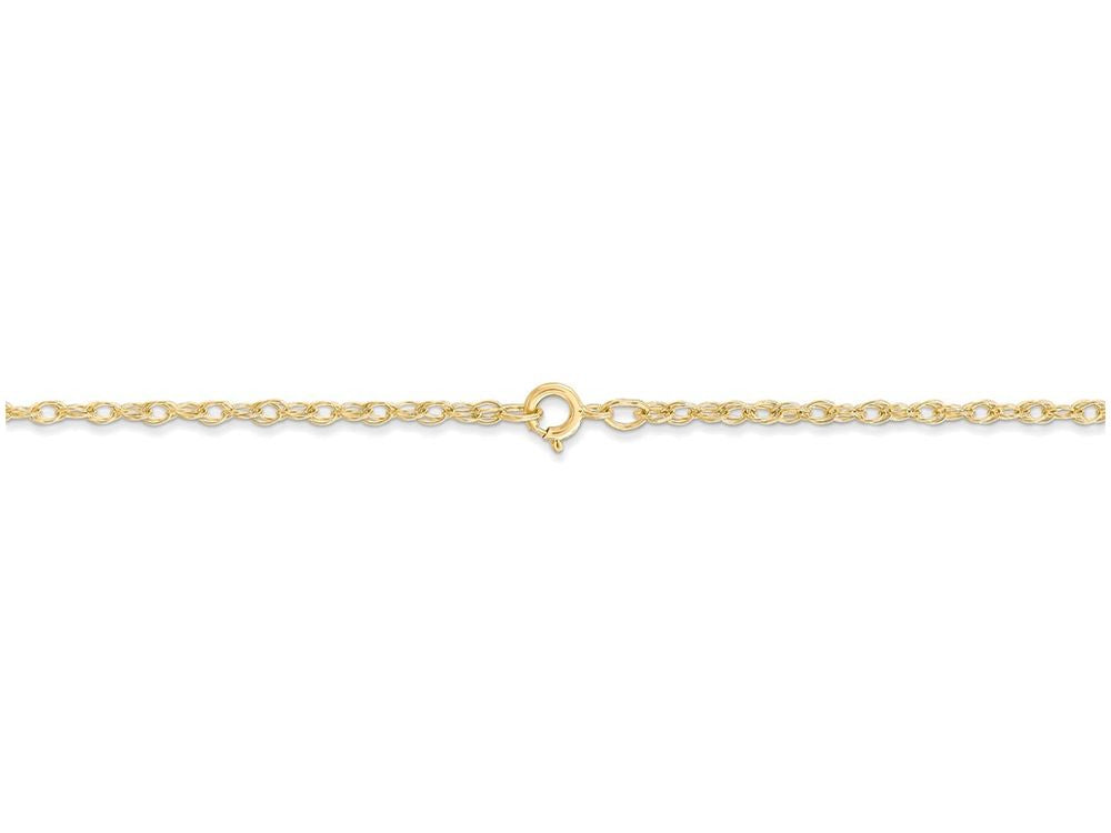 FJC Finejewelers 18 Inch 14k Yellow Gold 1.15mm Carded Cable Rope Chain Necklace