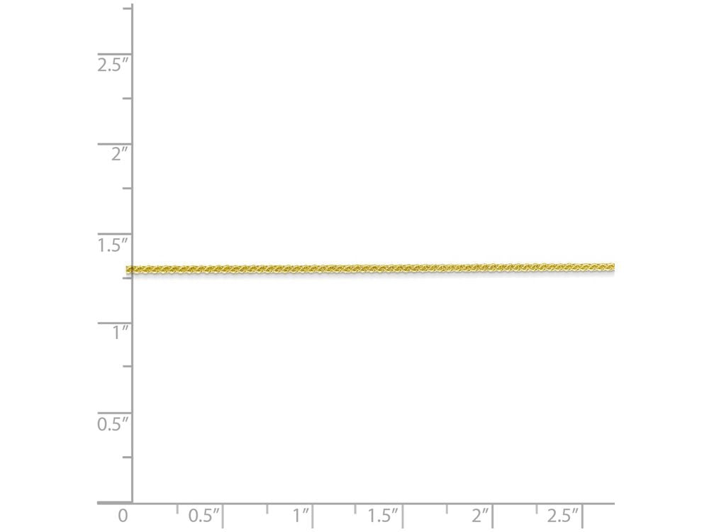 FJC Finejewelers 20 Inch 10k Yellow Gold 1mm Spiga Chain Necklace