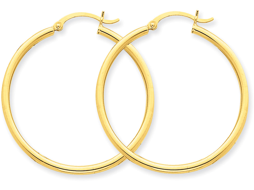 FJC Finejewelers 10k Polished 2mm Round Hoop Earrings