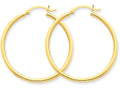 FJC Finejewelers 10k Polished 2mm Round Hoop Earrings
