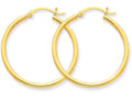 FJC Finejewelers 10k Polished 2mm Round Hoop Earrings