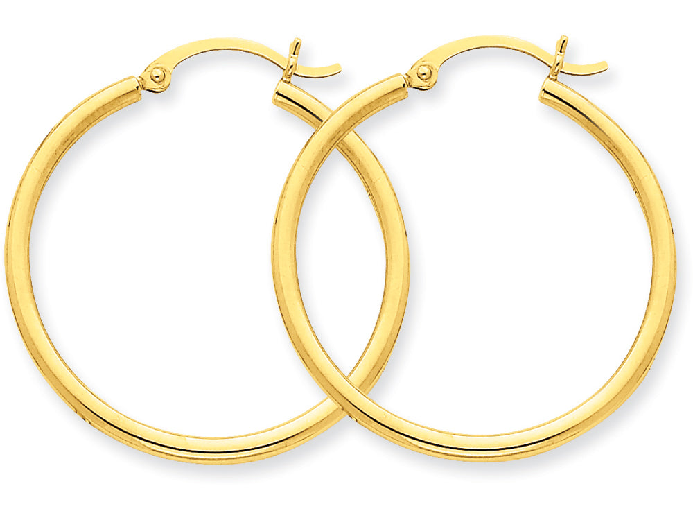FJC Finejewelers 10k Polished 2mm Round Hoop Earrings
