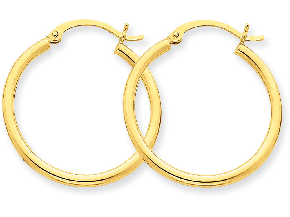 FJC Finejewelers 10k Polished 2mm Round Hoop Earrings