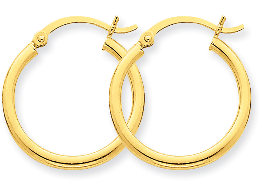 FJC Finejewelers 10k Polished 2mm Round Hoop Earrings