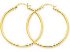 FJC Finejewelers 10k Polished 2mm Round Hoop Earrings