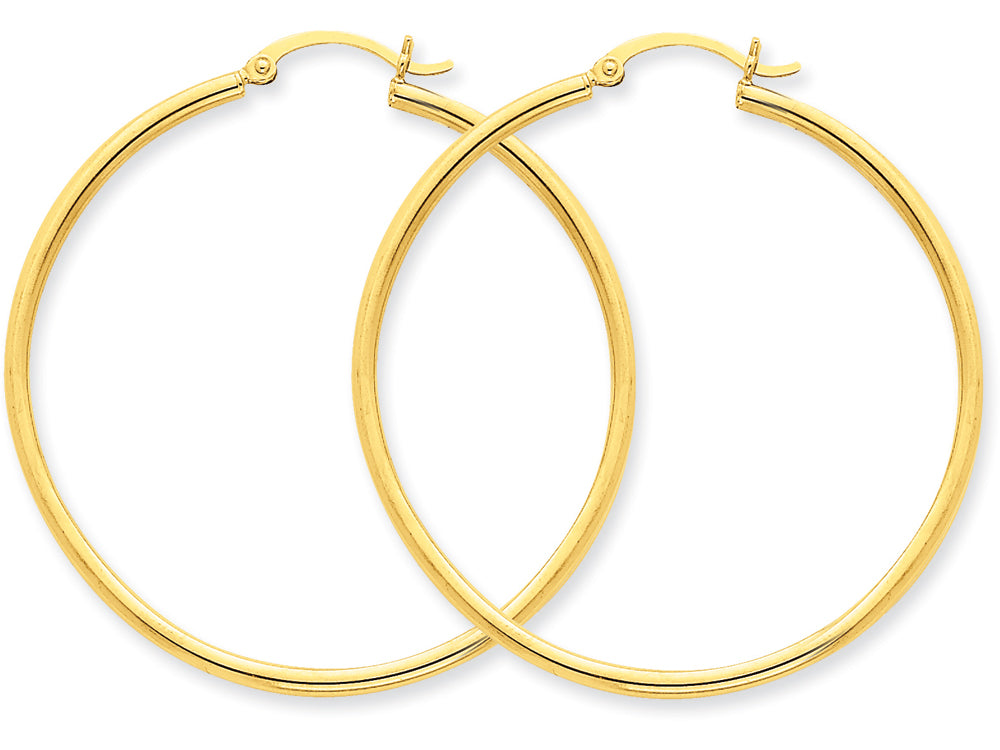 FJC Finejewelers 10k Polished 2mm Round Hoop Earrings