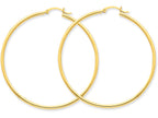 FJC Finejewelers 10k Polished 2mm Round Hoop Earrings