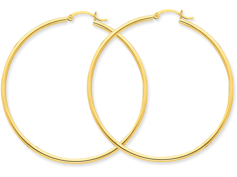 FJC Finejewelers 10k Polished 2mm Round Hoop Earrings