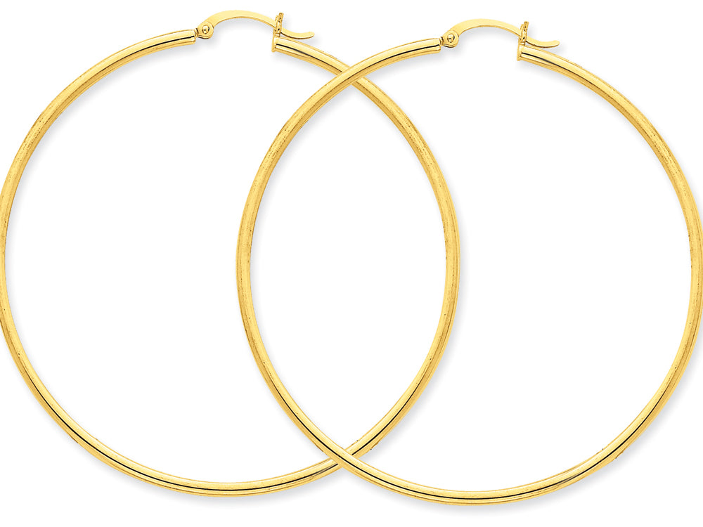 FJC Finejewelers 10k Polished 2mm Round Hoop Earrings