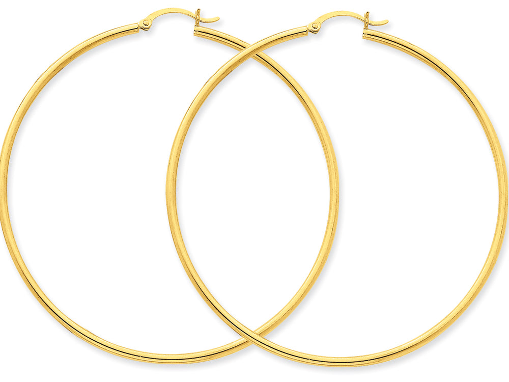 FJC Finejewelers 10k Polished 2mm Round Hoop Earrings