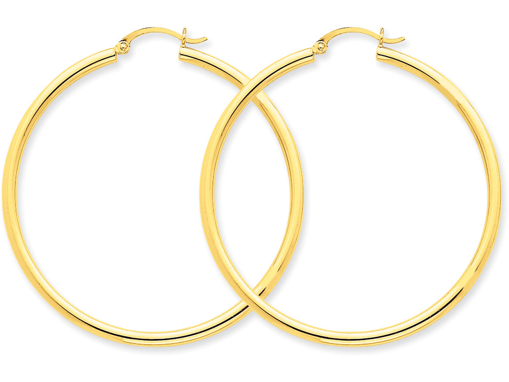 FJC Finejewelers 10k Polished 2.5mm Round Hoop Earrings