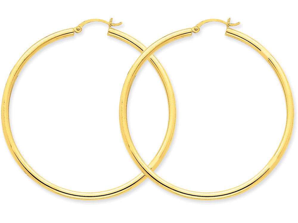 FJC Finejewelers 10k Polished 2.5mm Round Hoop Earrings