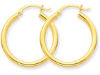 FJC Finejewelers 10k Polished 2.5mm Round Hoop Earrings