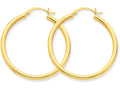 FJC Finejewelers 10k Polished 2.5mm Round Hoop Earrings
