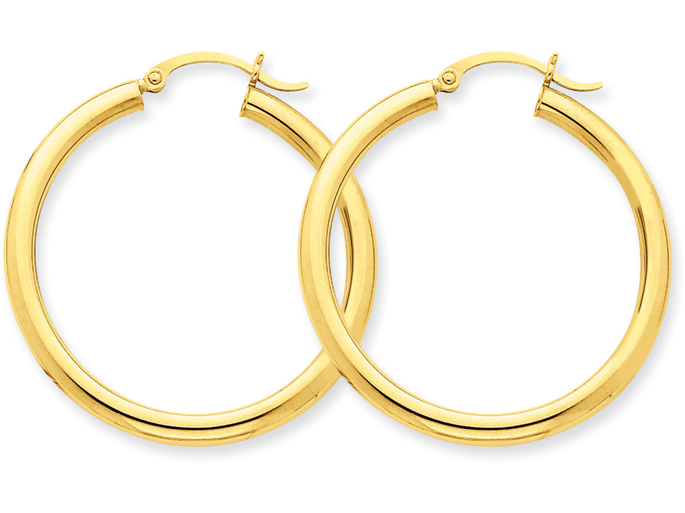 FJC Finejewelers 10k Polished 3mm Round Hoop Earrings