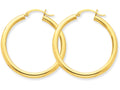 FJC Finejewelers 10k Polished 3mm Round Hoop Earrings