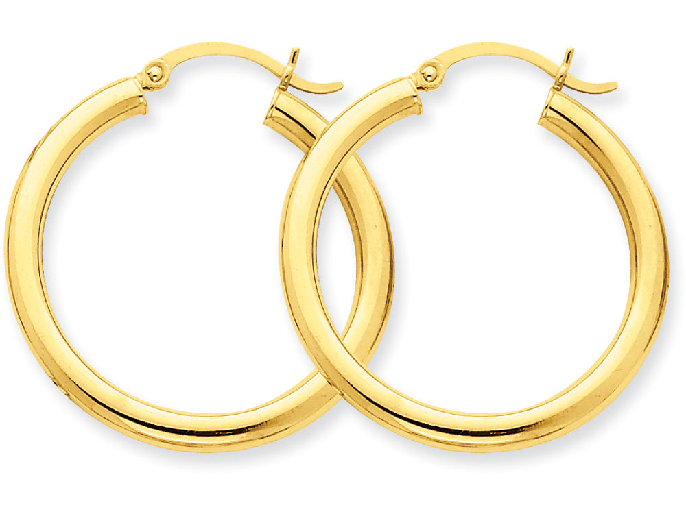 FJC Finejewelers 10k Polished 3mm Round Hoop Earrings